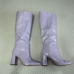 Lavender Knee-High Boots